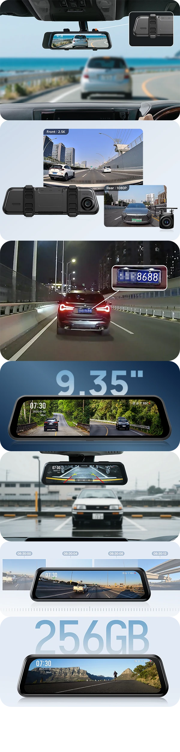 70mai S410 2.5K Viac ako spätné zrkadlo