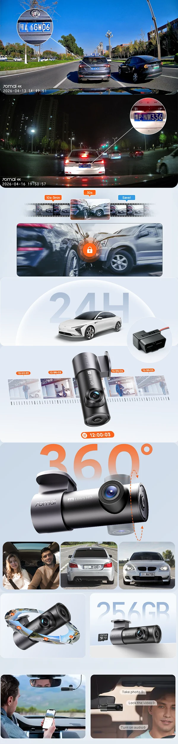 70mai M310 Plus 4K – kamera do auta, ktorá zaznamenáva každý detail v krištáľovo čistej 4K kvalite